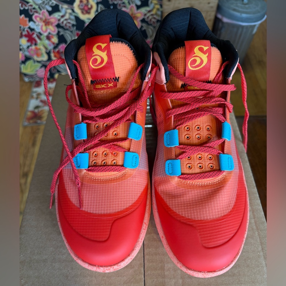 Snoop Dogg Skechers Orange Men's Basketball Sneakers